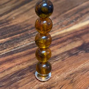 10mm Round Beads (50) - Honey - Amber Look Vintage Beads