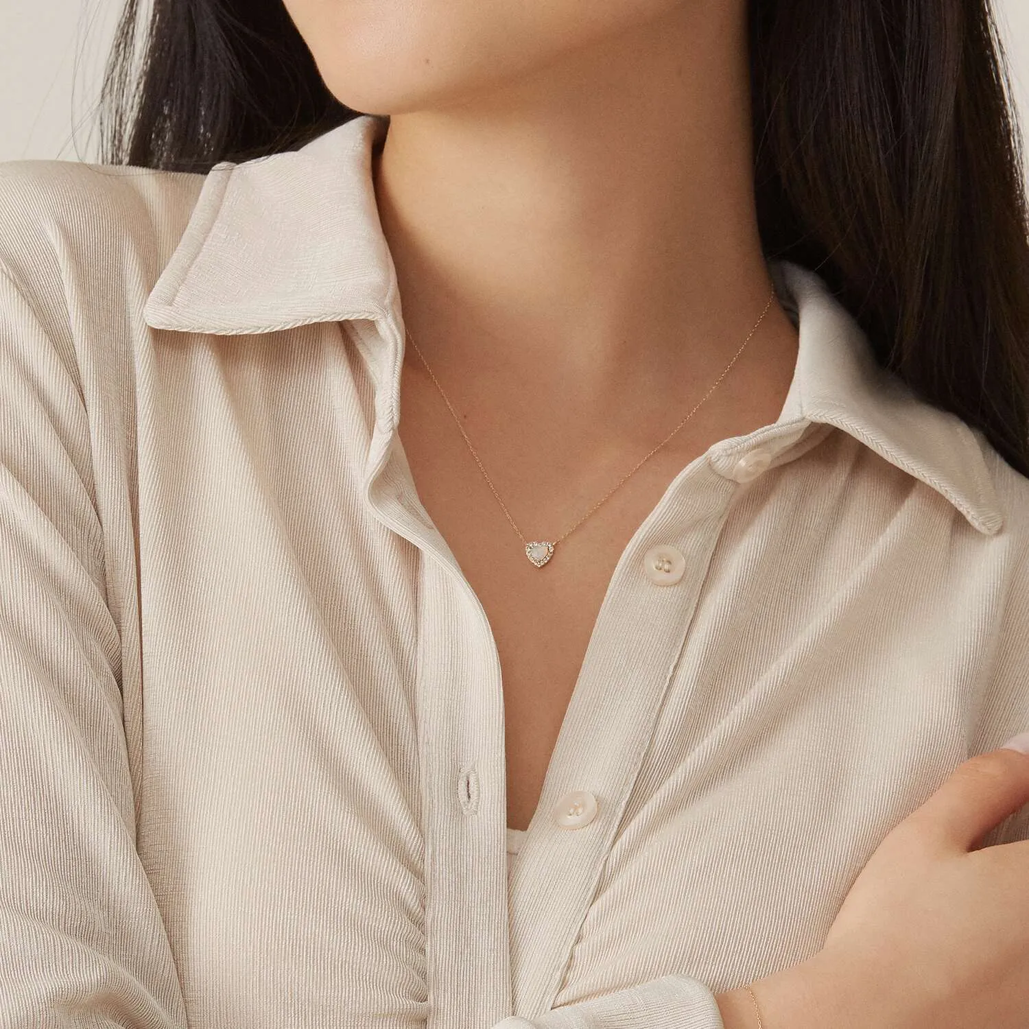 14k Gold Heart Necklace