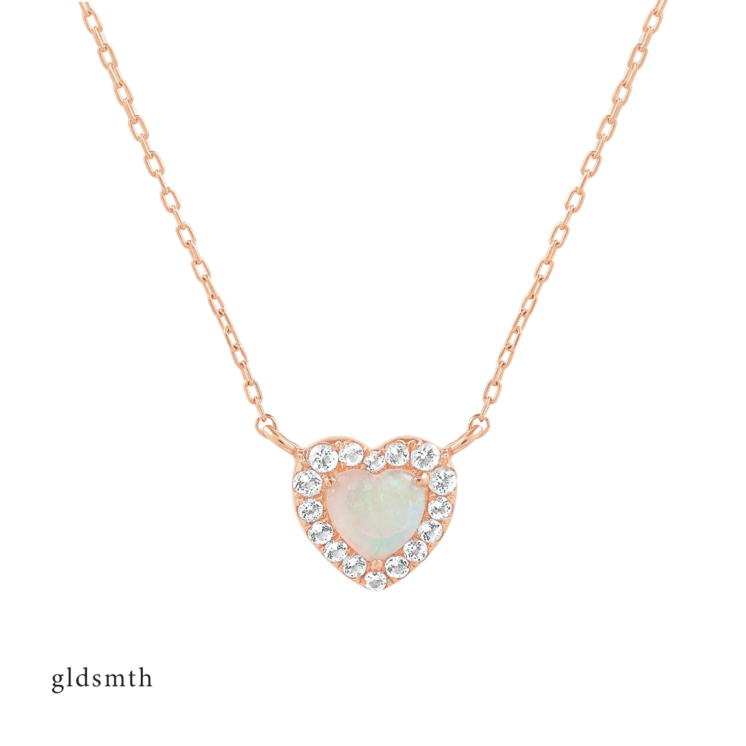 14k Rose Gold Heart Necklace