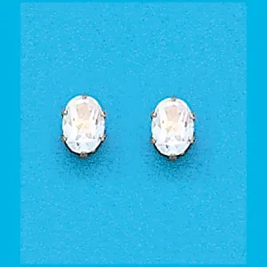 8x6 Oval Mercury Mist Topaz