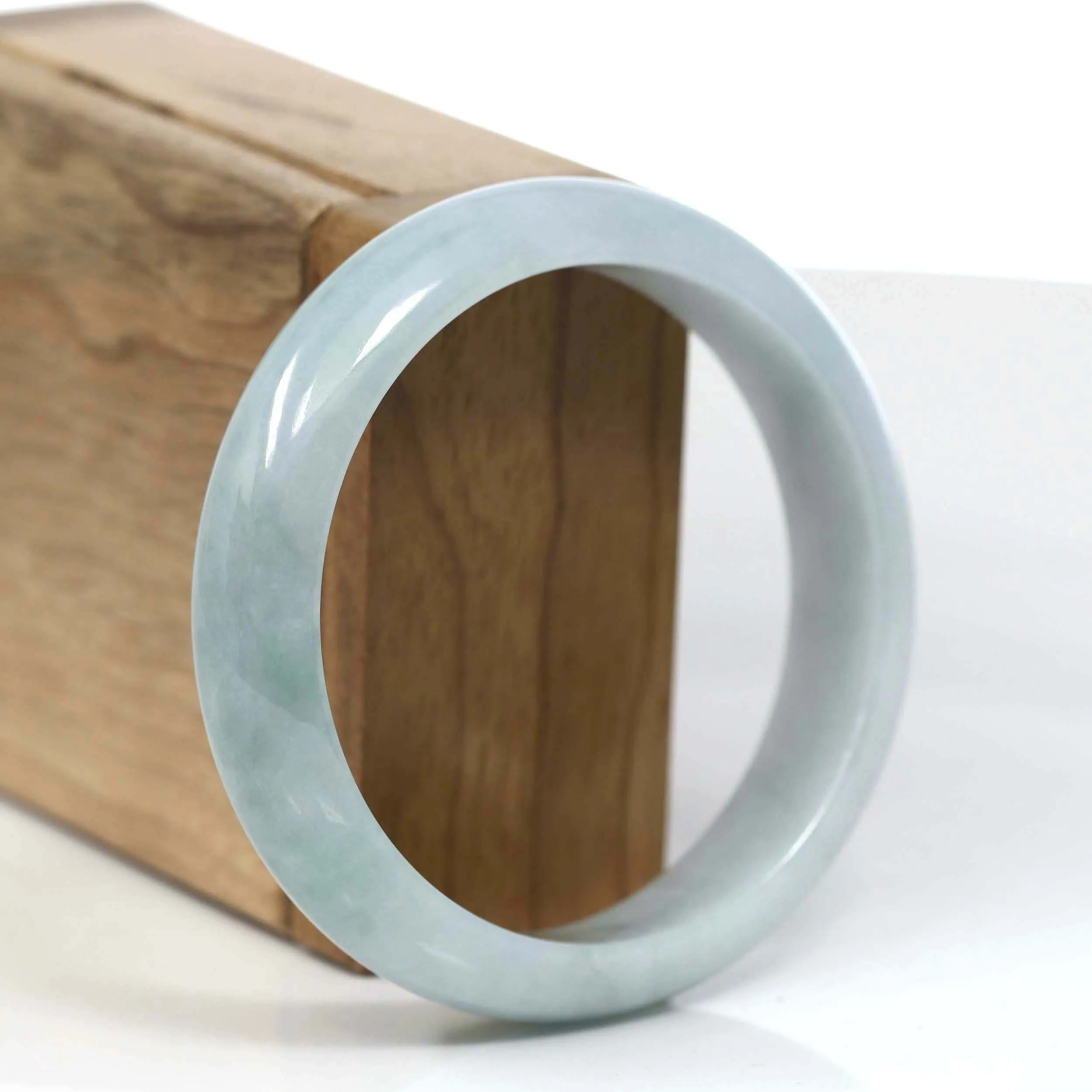 Baikalla Classic Green Natural Jadeite Jade Bangle (56.62 mm )#T139