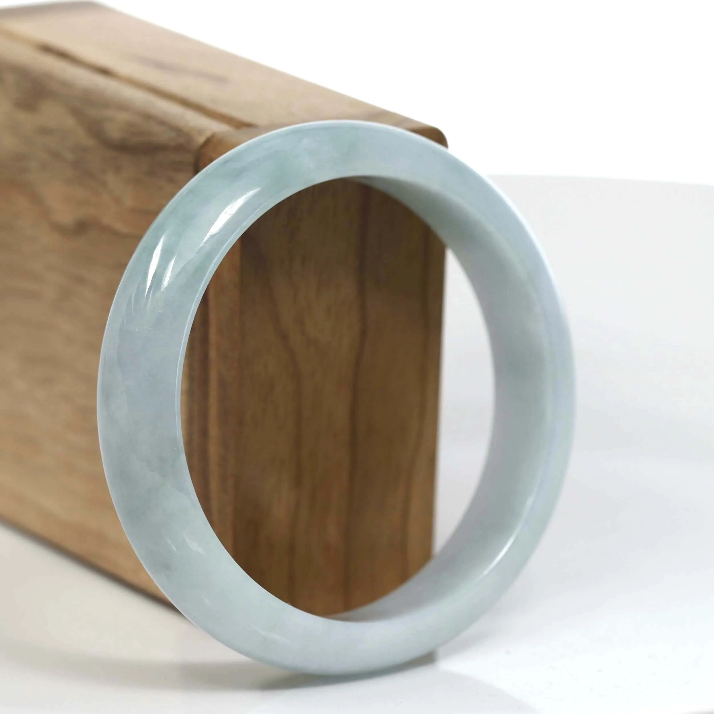Baikalla Classic Green Natural Jadeite Jade Bangle (56.62 mm )#T139