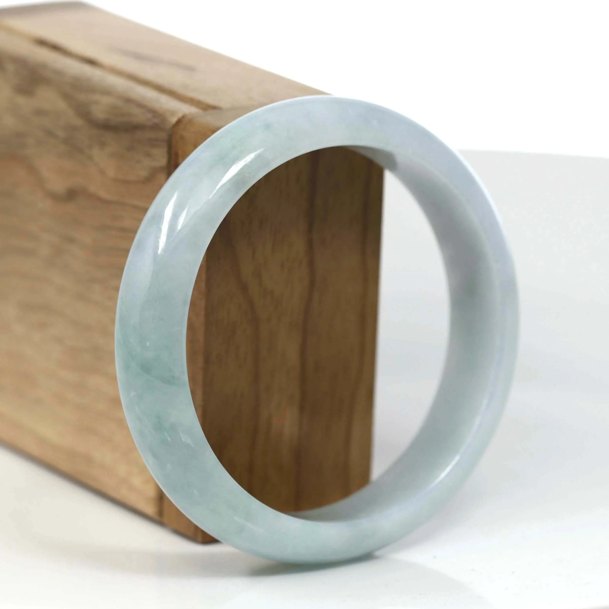 Baikalla Classic Green Natural Jadeite Jade Bangle (56.62 mm )#T139