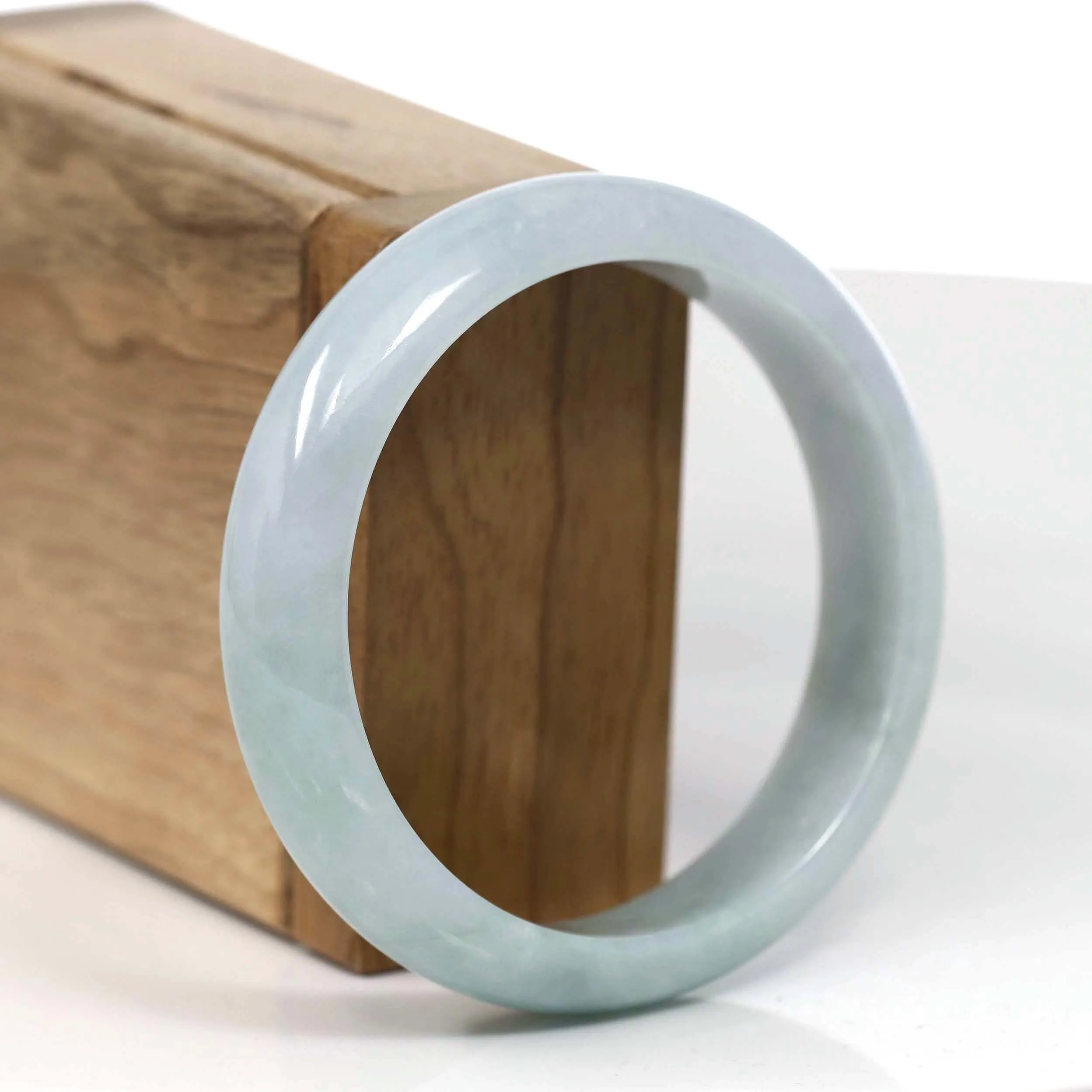 Baikalla Classic Green Natural Jadeite Jade Bangle (56.62 mm )#T139