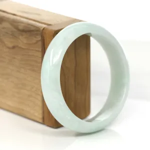 Baikalla Classic Lavender Jadeite Jade Wider Bangle Bracelet (57.32 mm) #784