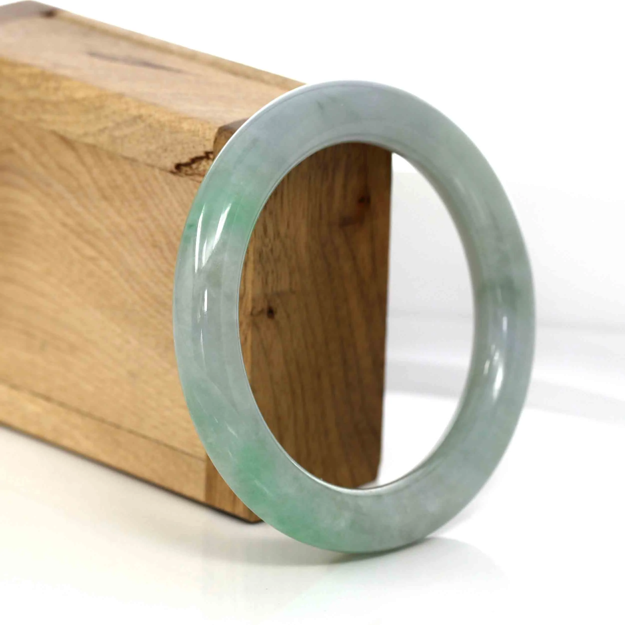 Baikalla Classic Real Jade Jadeite Bangle Bracelet ( 57.09 mm )#323
