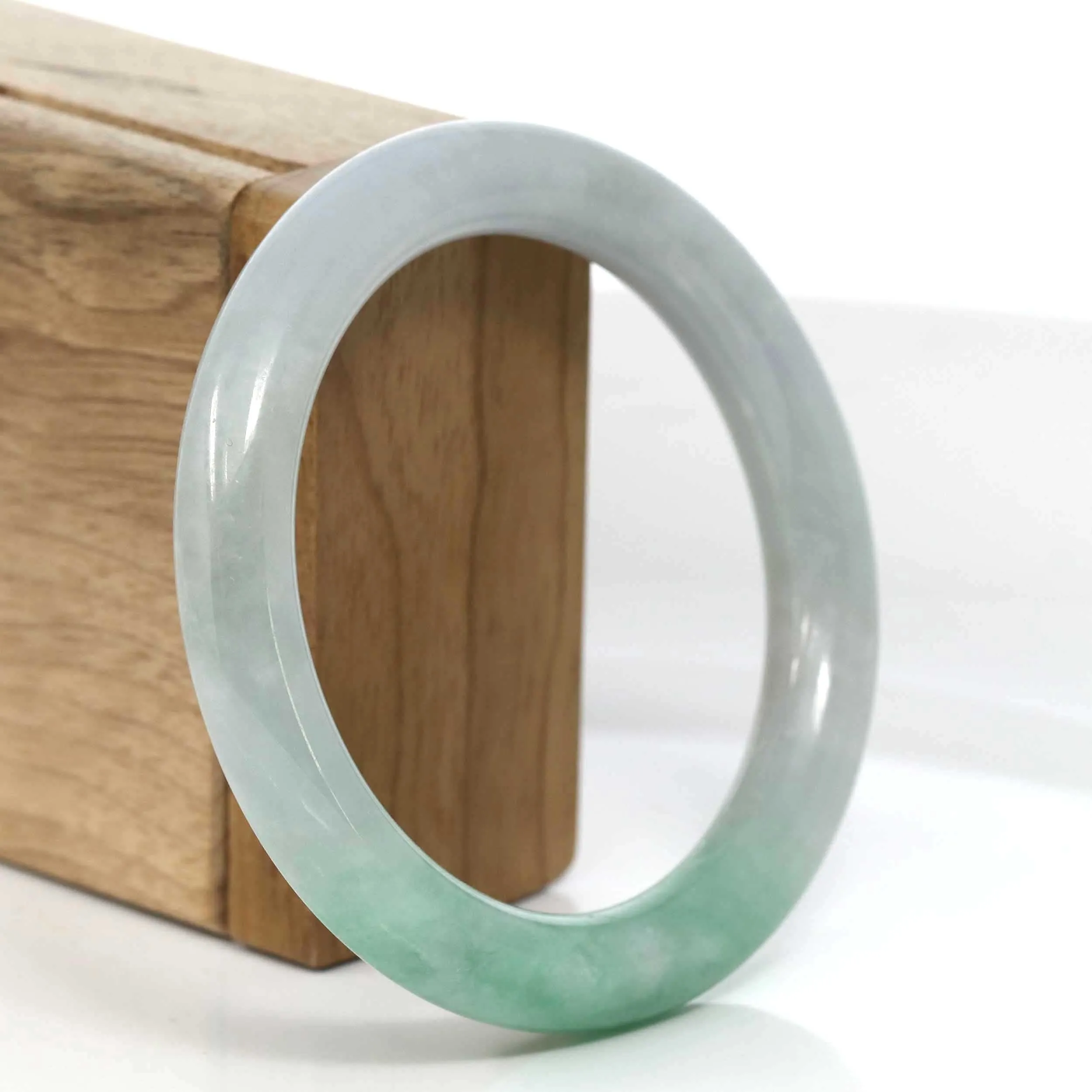 Baikalla Classic Real Jade Jadeite Bangle Bracelet ( 57.16 mm )#981