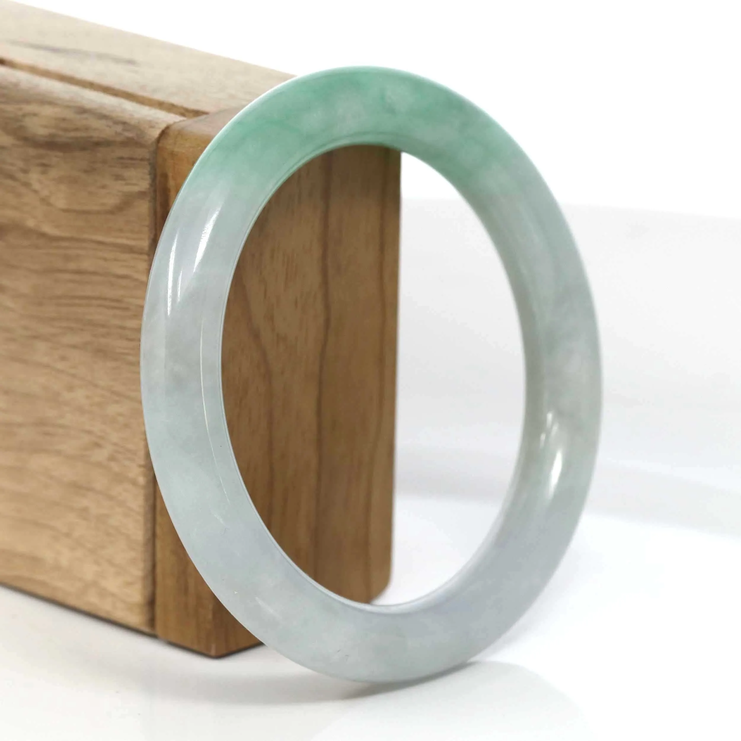 Baikalla Classic Real Jade Jadeite Bangle Bracelet ( 57.16 mm )#981