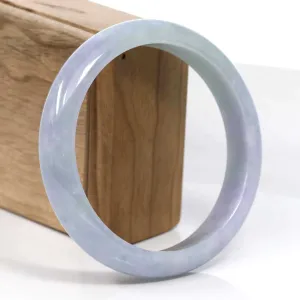 Baikalla Classic Real Lavender Jadeite Jade Bangle Bracelet (63.61mm) #941