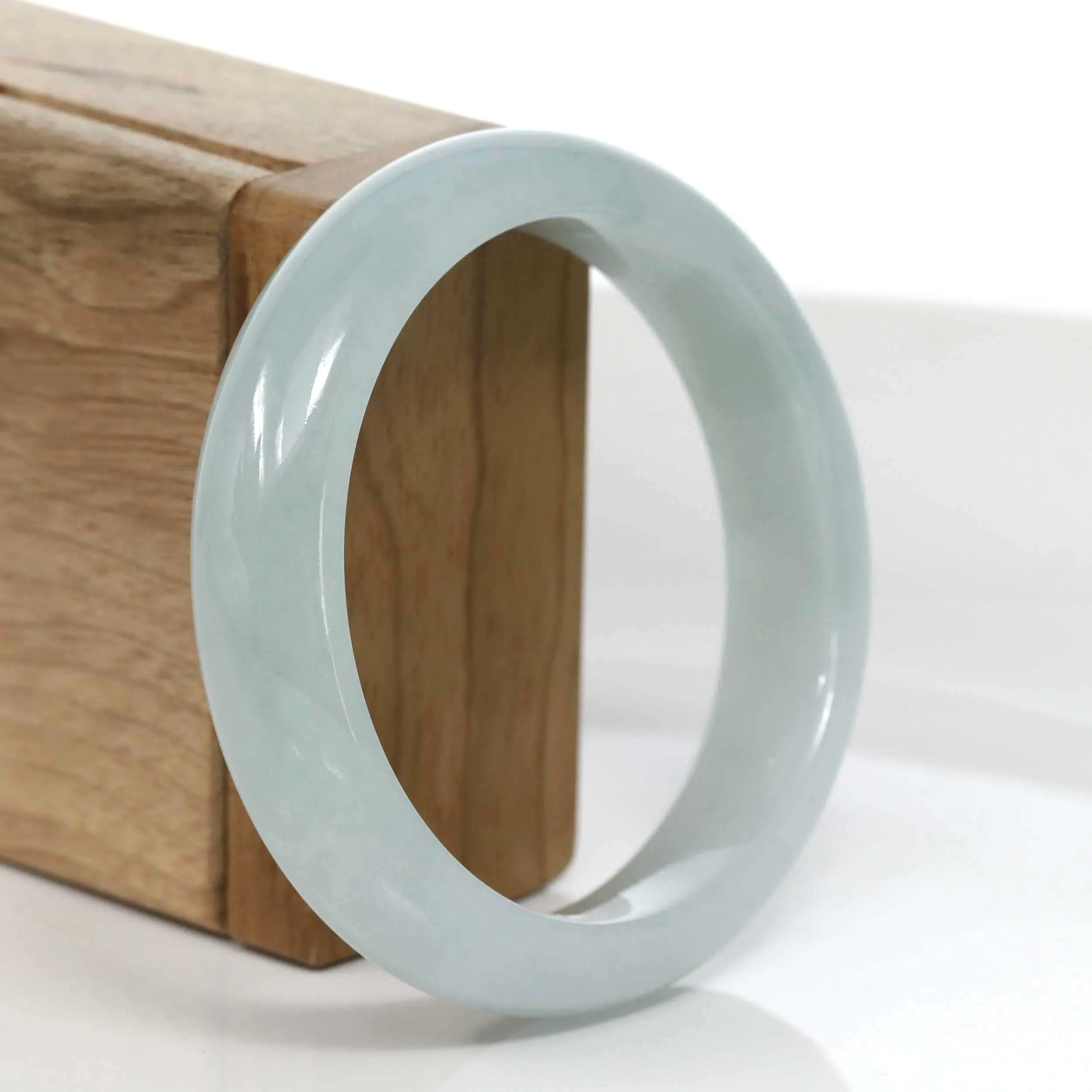 Baikalla "Classic Bangle" Blue-Green Natural Burmese Jadeite Jade Bangle (57.49mm) #986