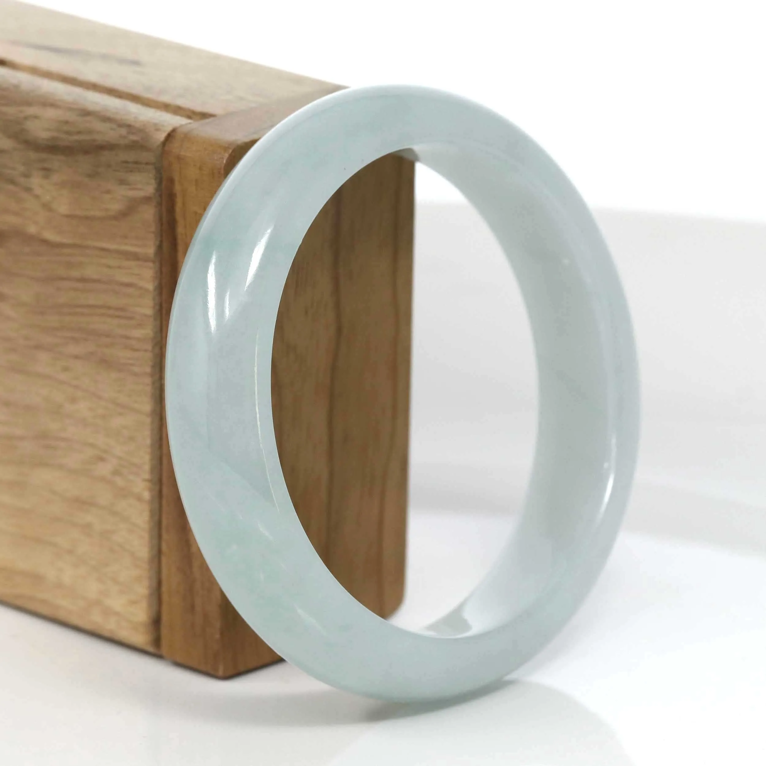 Baikalla "Classic Bangle" Blue-Green Natural Burmese Jadeite Jade Bangle (57.49mm) #986