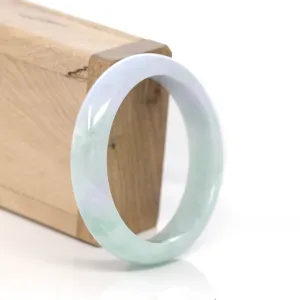 Baikalla™ "Classic Bangle" Genuine Burmese Green Jadeite Jade Bangle Bracelet (56.10 mm) #218
