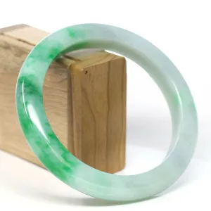 Baikalla™ "Classic Bangle" Genuine Jadeite Jade Green Bangle Bracelet ( 80.59mm)#T271