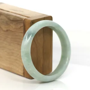 Baikalla "Classic Bangle" Yellow Green Natural Burmese Jadeite Jade Bangle (53.67mm )#828