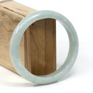 Baikalla™ "Classic" Genuine Jadeite Jade Green Bangle Bracelet (62.68mm) #T261