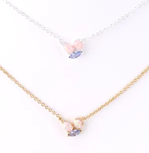 Blue Topaz Opal Delicate Necklace