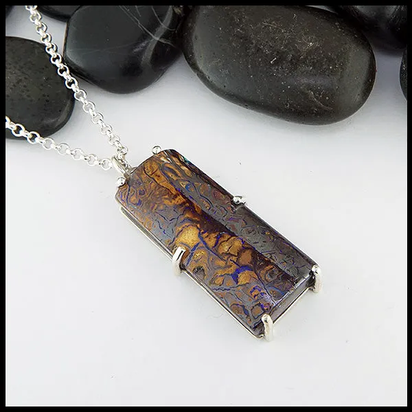 Boulder Opal Pine Pendant