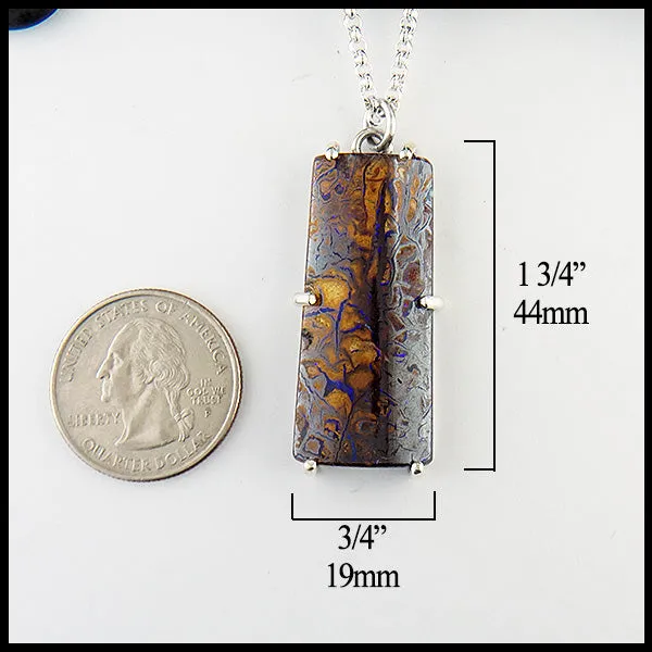 Boulder Opal Pine Pendant