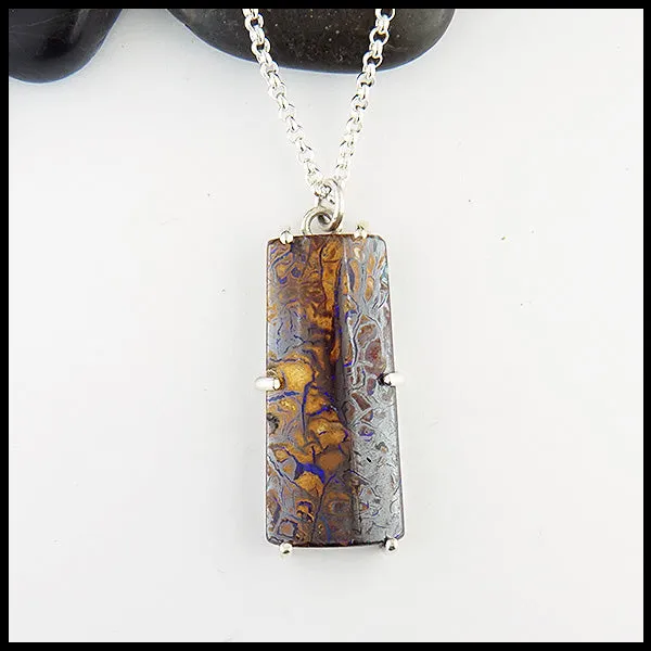 Boulder Opal Pine Pendant