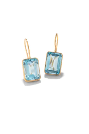 Brazilian Blue Topaz Earrings