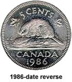 Canada Steel 2013 5 cents  (Elizabeth II) 3.95gr 0.945