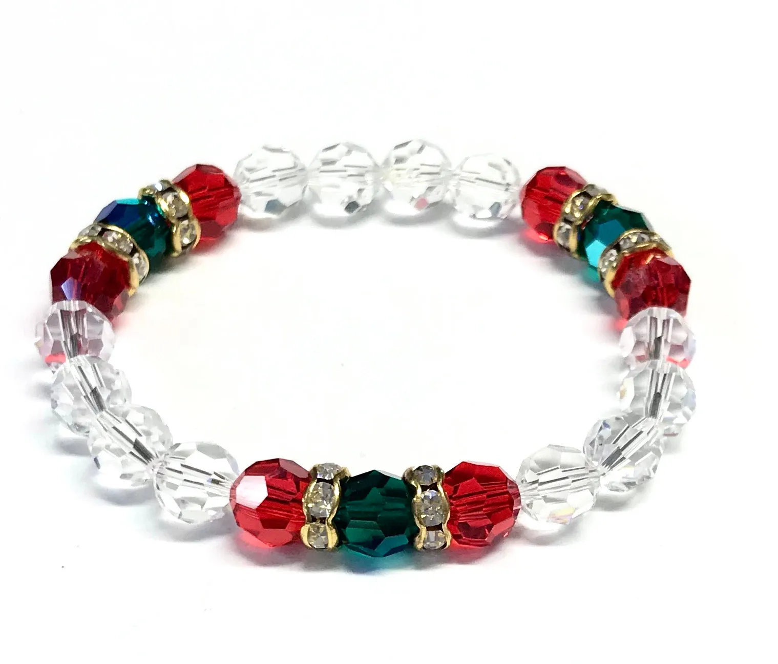 Christmas Bracelet - Holiday Bracelet - Crystal Holiday Jewelry