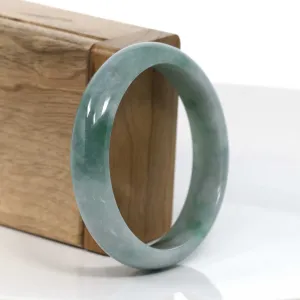 Classic Forest Green Natural Burmese Jadeite Jade Bangle (57.18 mm) #946