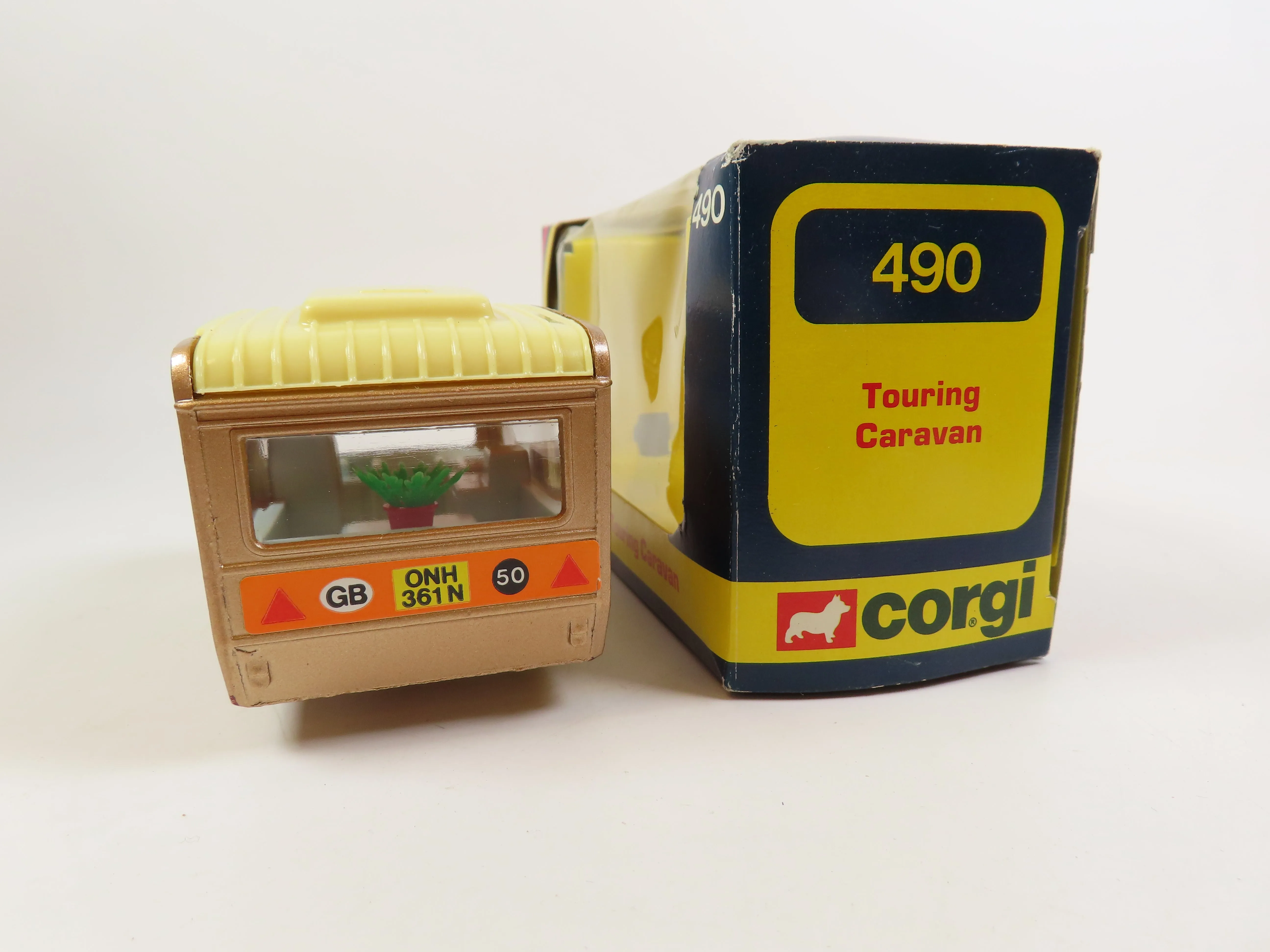 Corgi 490 Touring Caravan, Mint/Boxed!