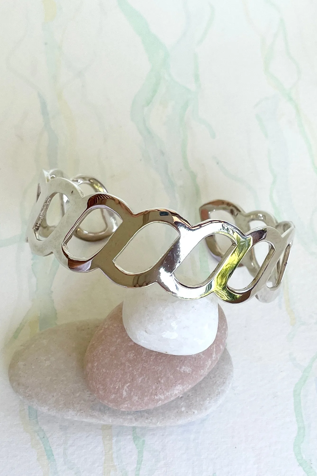 Cuff Bangle Era Twist 925 Silver