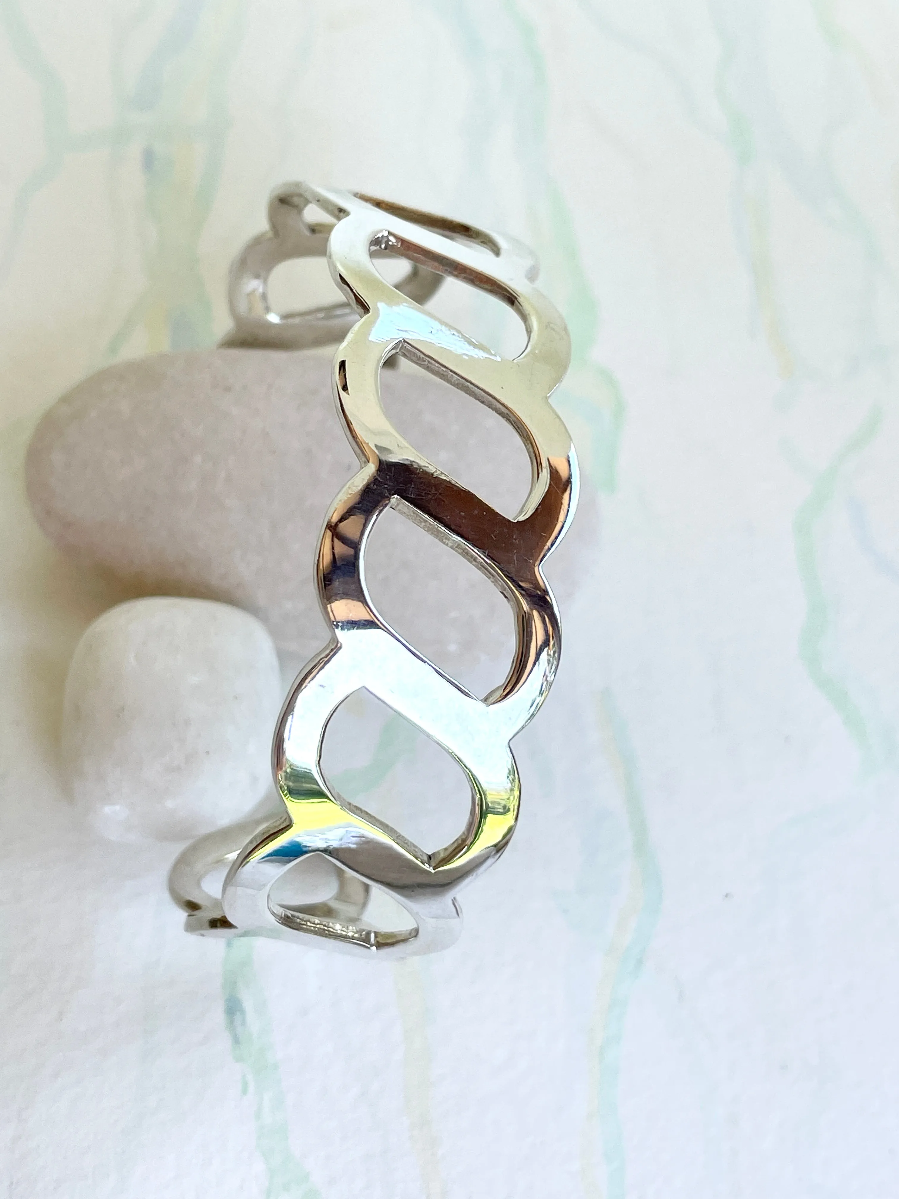 Cuff Bangle Era Twist 925 Silver
