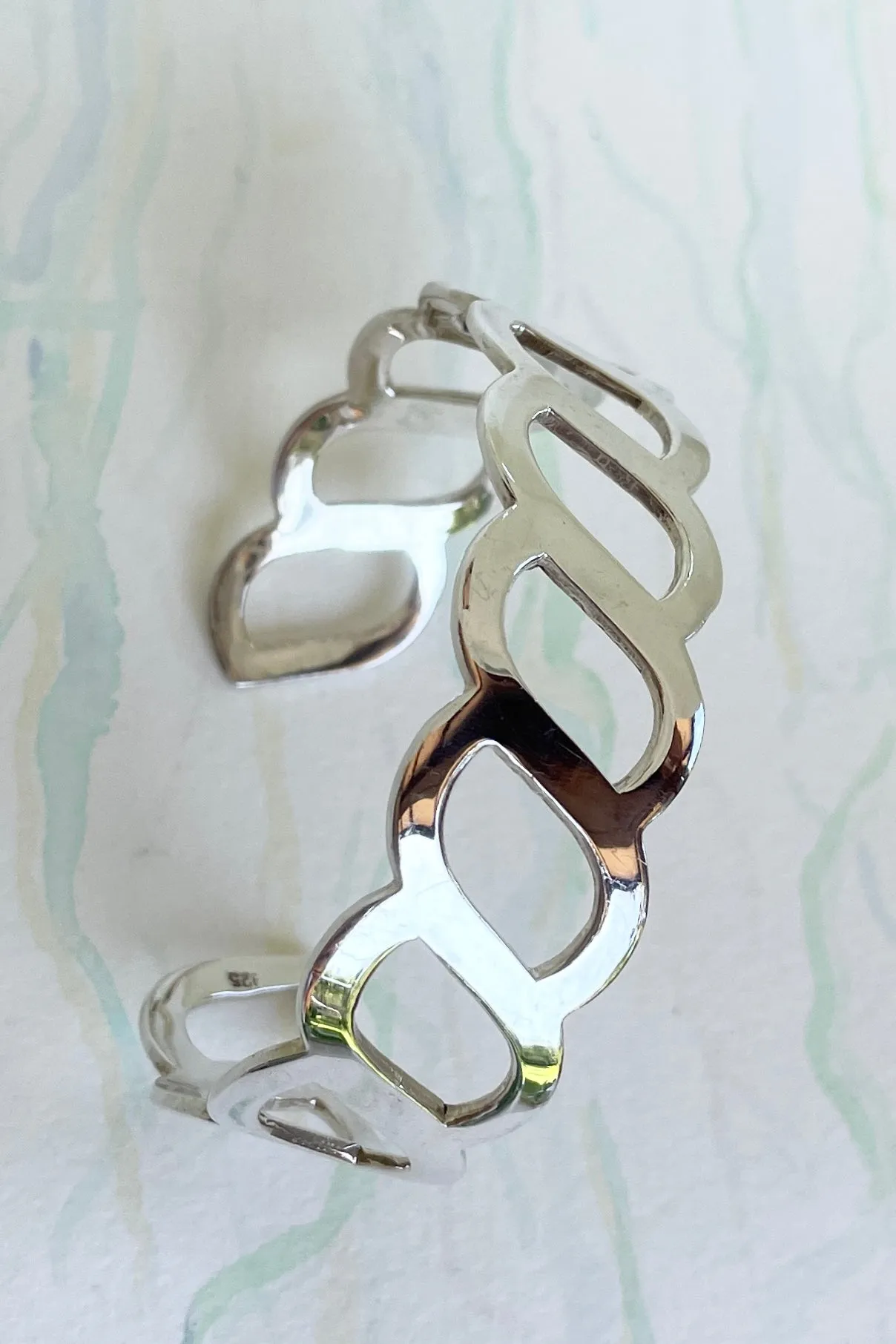 Cuff Bangle Era Twist 925 Silver