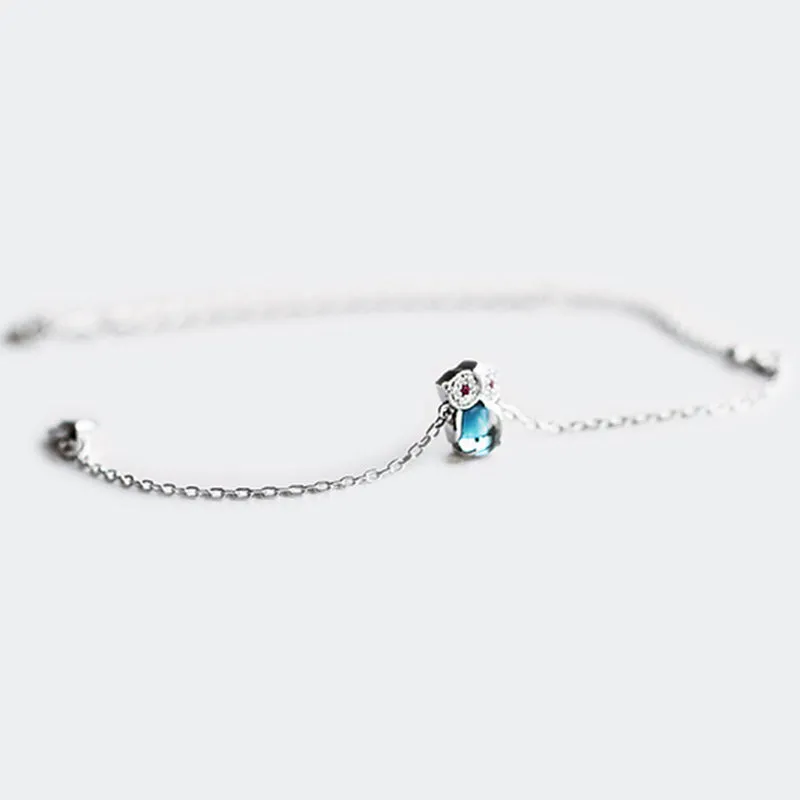Cute Topaz Bracelet Gold Plated Silver Gemstone Jewelry Accessories Gift for Women