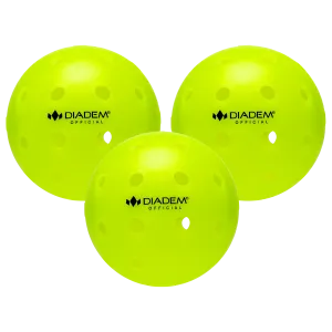 Diadem Official Outdoor Pickleball - 3 Pack