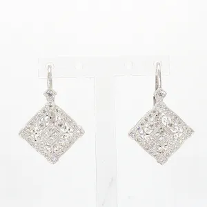 Diamond-Shaped Diamond Earrings