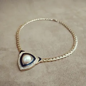 Dior vintage Black/Pearl Necklace