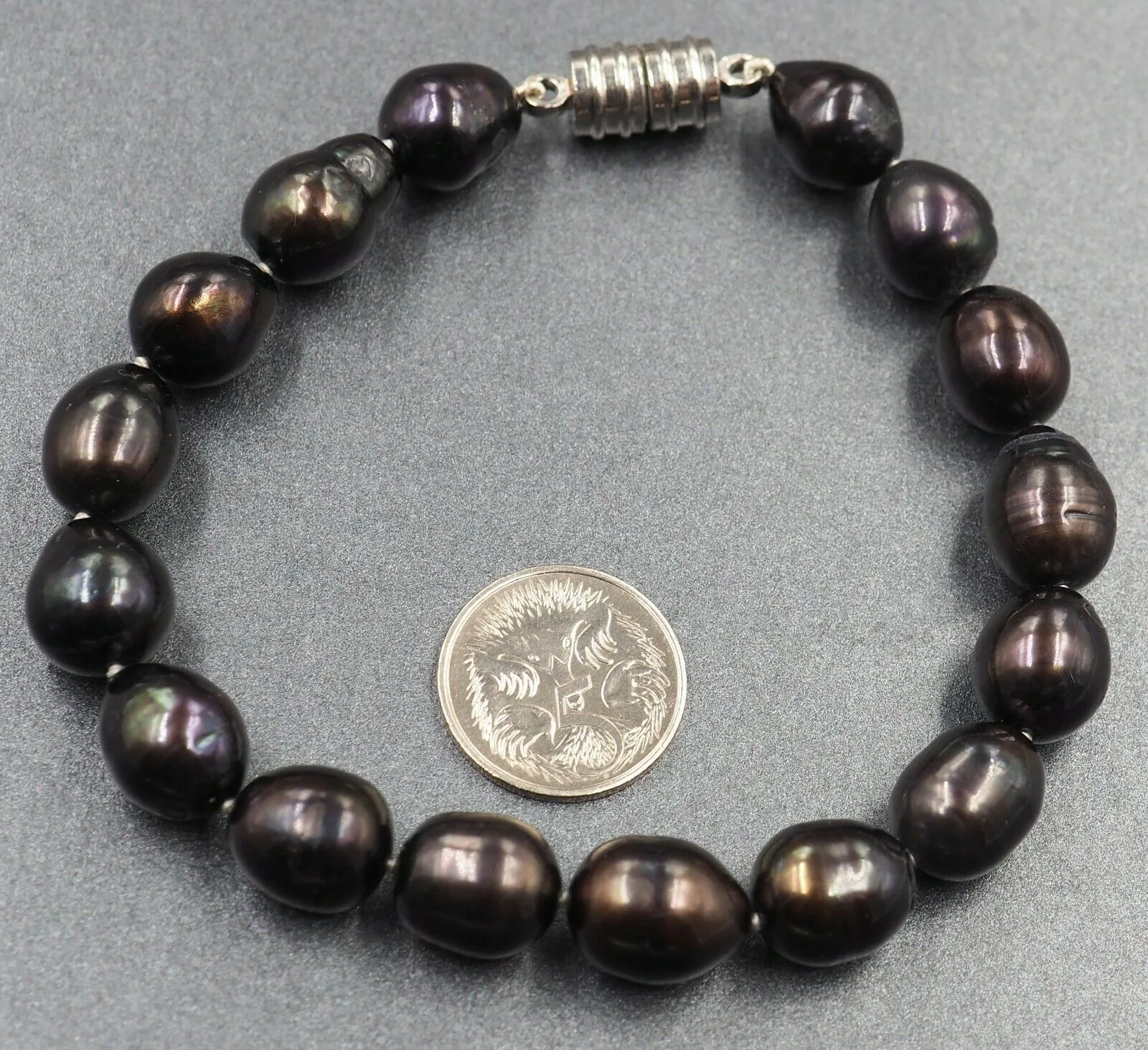 Dyed Freshwater Pearl Bracelet with Magnetic Clasp