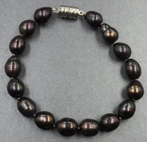 Dyed Freshwater Pearl Bracelet with Magnetic Clasp