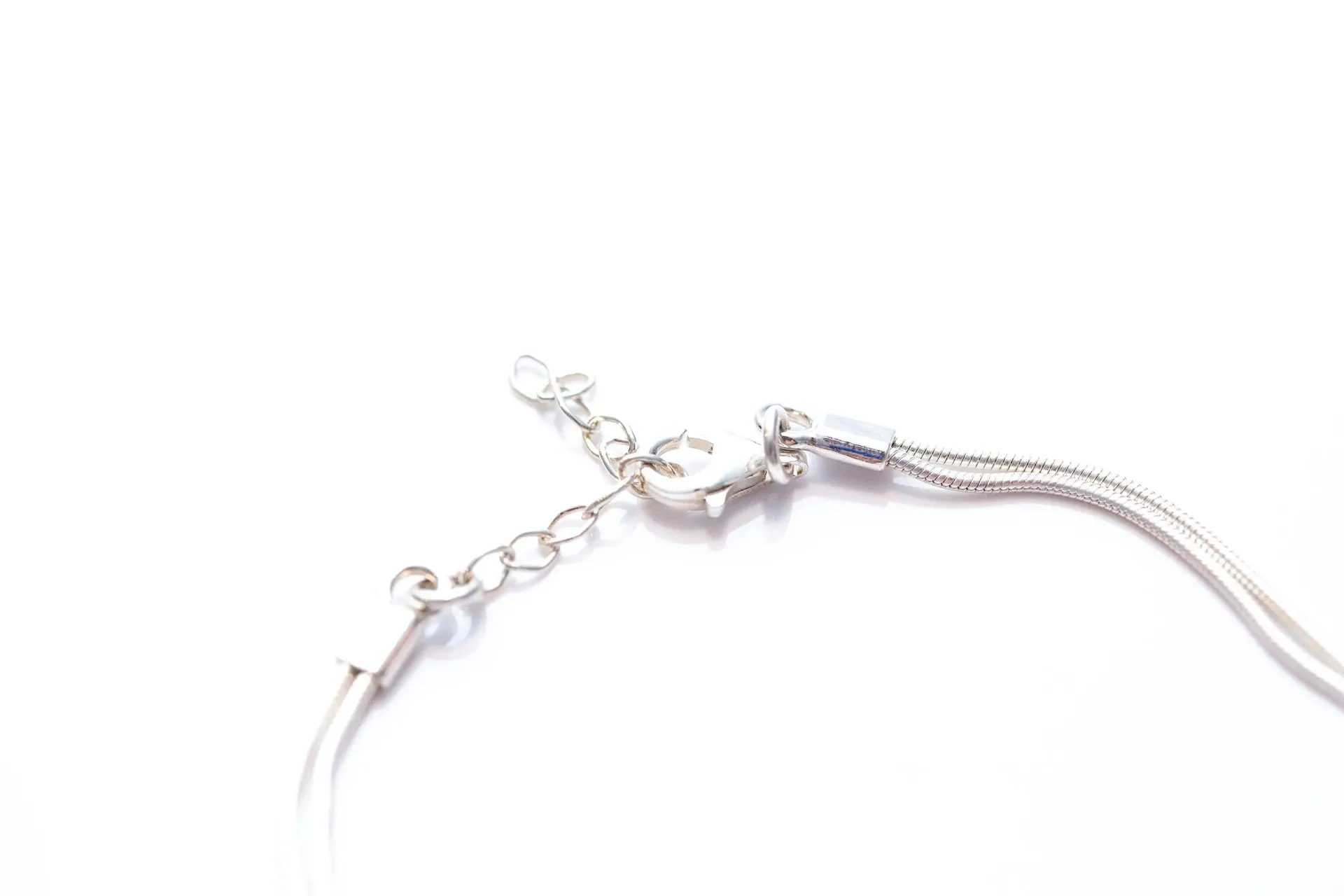 Elegant Contemporary Amber Chain Bracelet in Sterling Silver & Baltic Amber - Adjustable Length