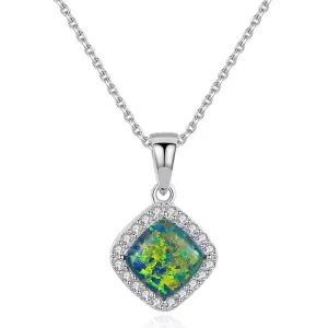 Fire Opal Simulant Necklace