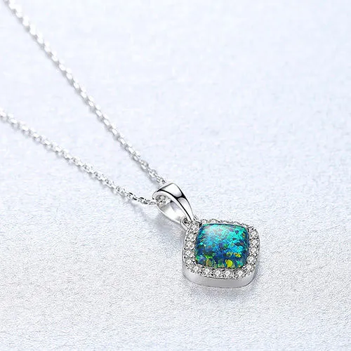 Fire Opal Simulant Necklace
