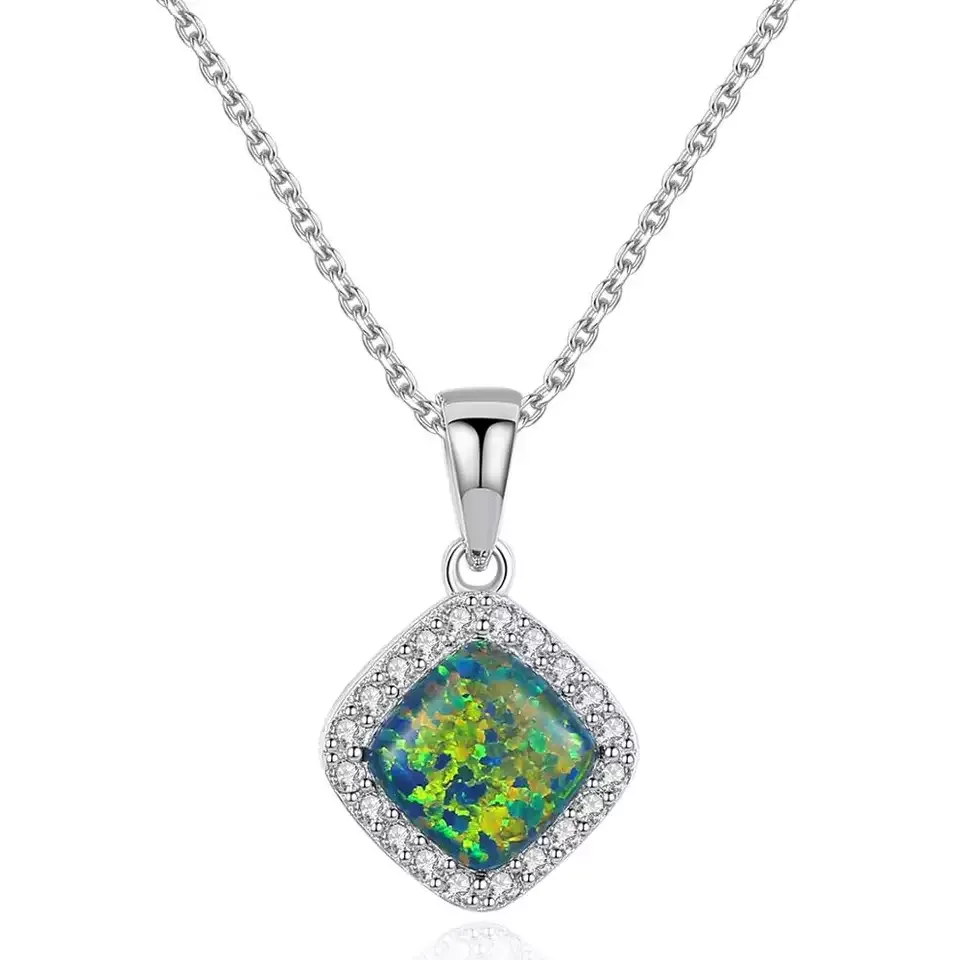 Fire Opal Simulant Necklace
