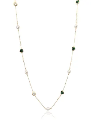 Freshwater Pearl Gold Chain Necklace
