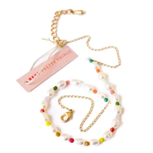 Freshwater Pearl necklace with tiny beads