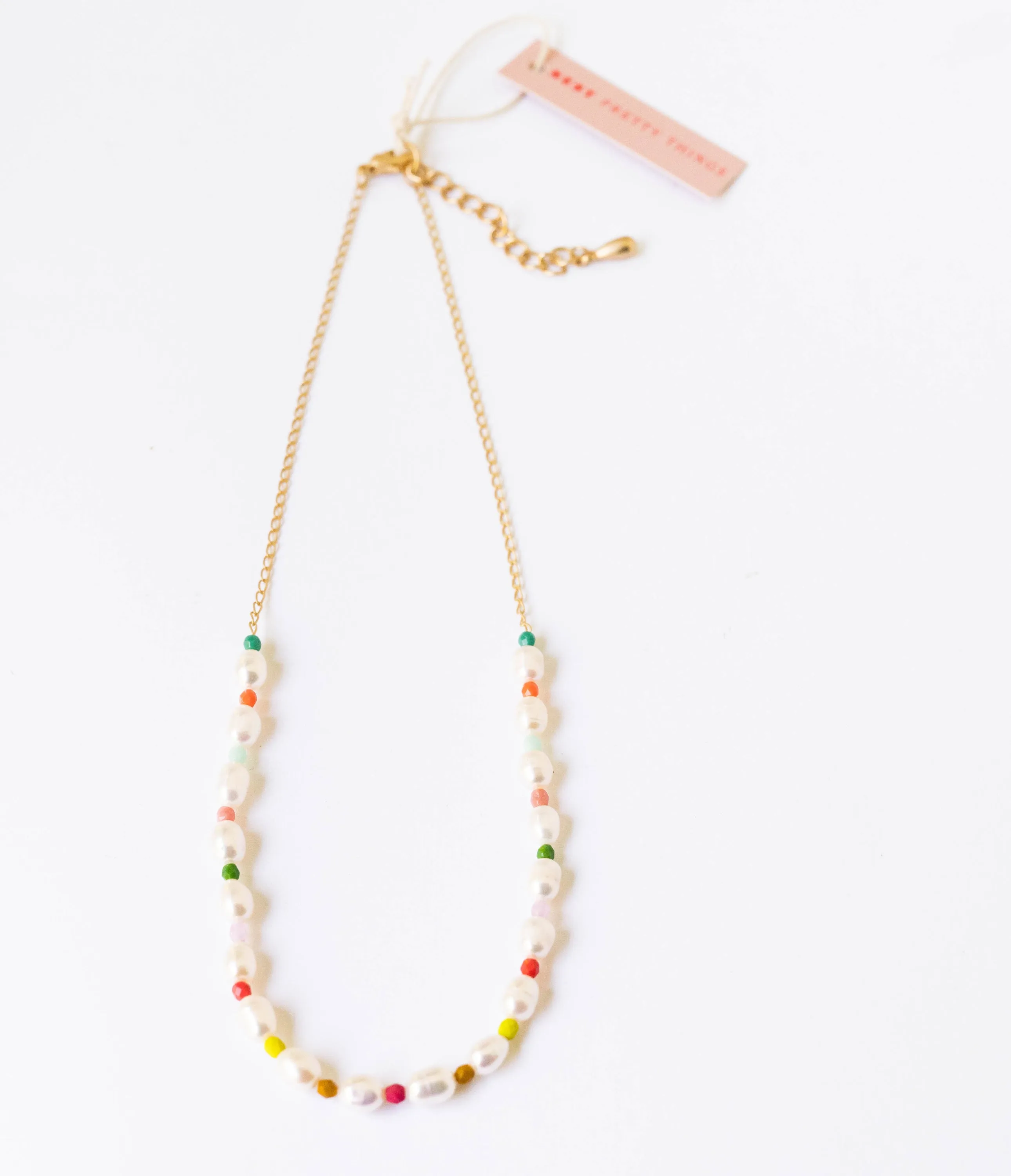 Freshwater Pearl necklace with tiny beads