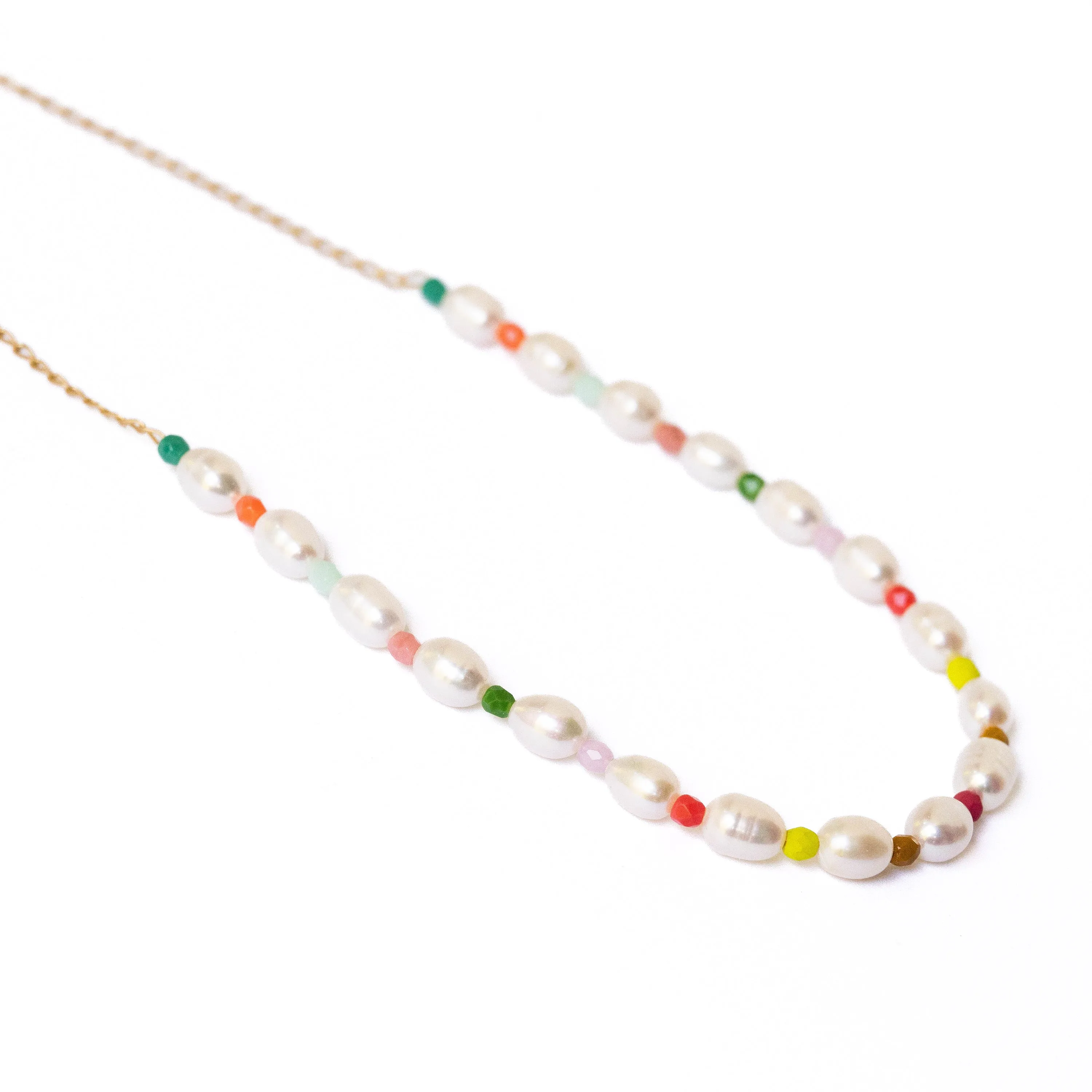 Freshwater Pearl necklace with tiny beads