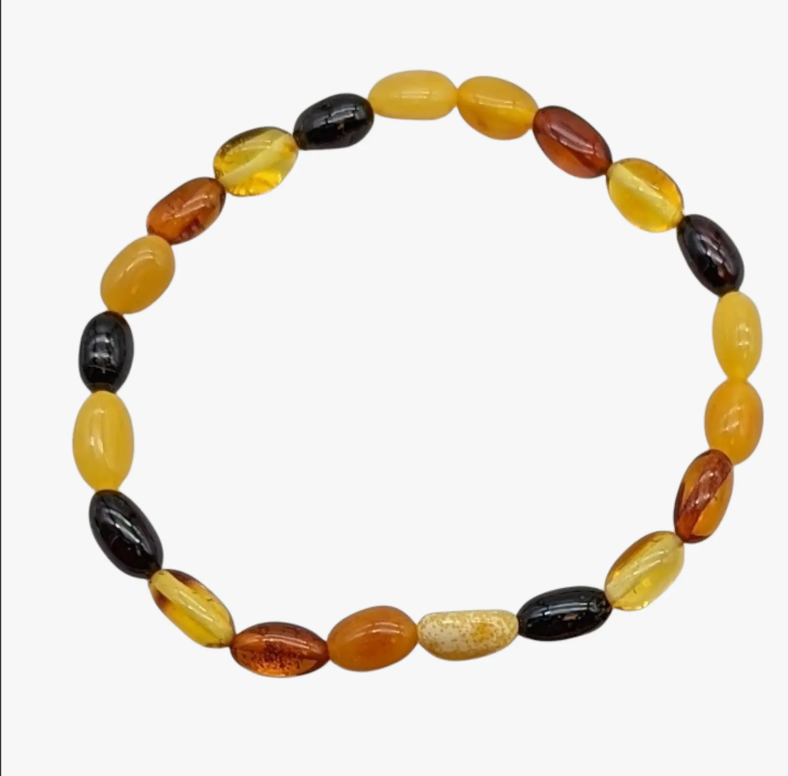 Genuine Baltic Amber Stretch Bracelet
