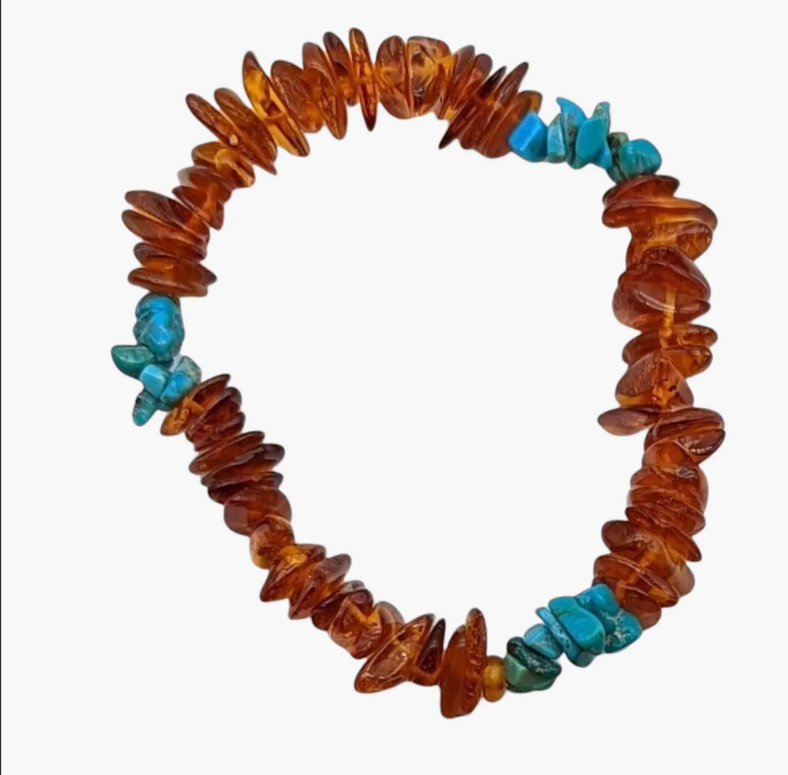 Genuine Baltic Amber Stretch Bracelet
