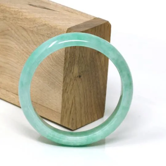 Genuine Burmese Apple Green Jadeite Jade Bangle Bracelet ( 57.0 mm) #110