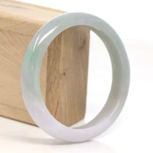 Genuine Burmese Purple Jadeite Jade Bangle Bracelet (61.0 mm) #T170