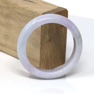Genuine Lavender Jadeite Jade Bangle  Bracelet ( 55.2 mm ) #103